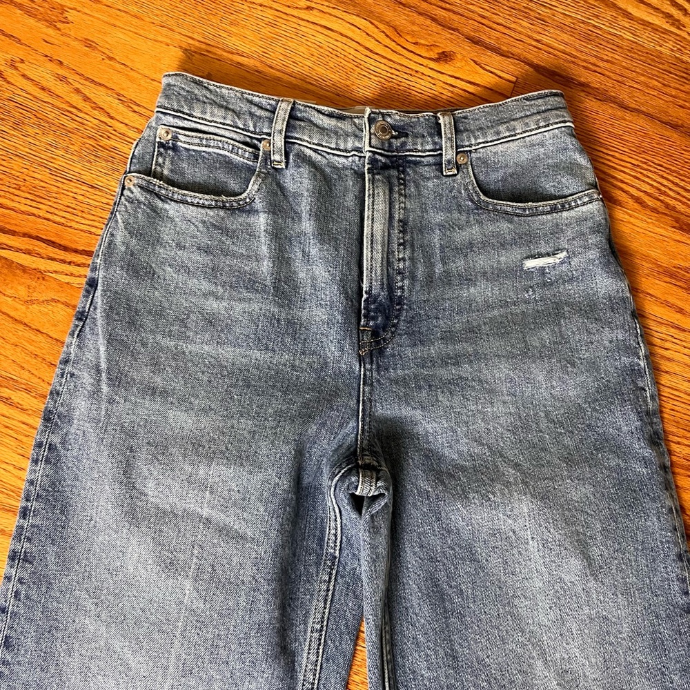 Everlane The Way High Women's Straight Leg Blue Jeans NWT - Picture 8 of 11